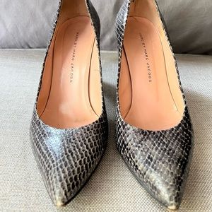 Marc by Marc Jacobs Purple Gray Crocodile Pumps Size 38